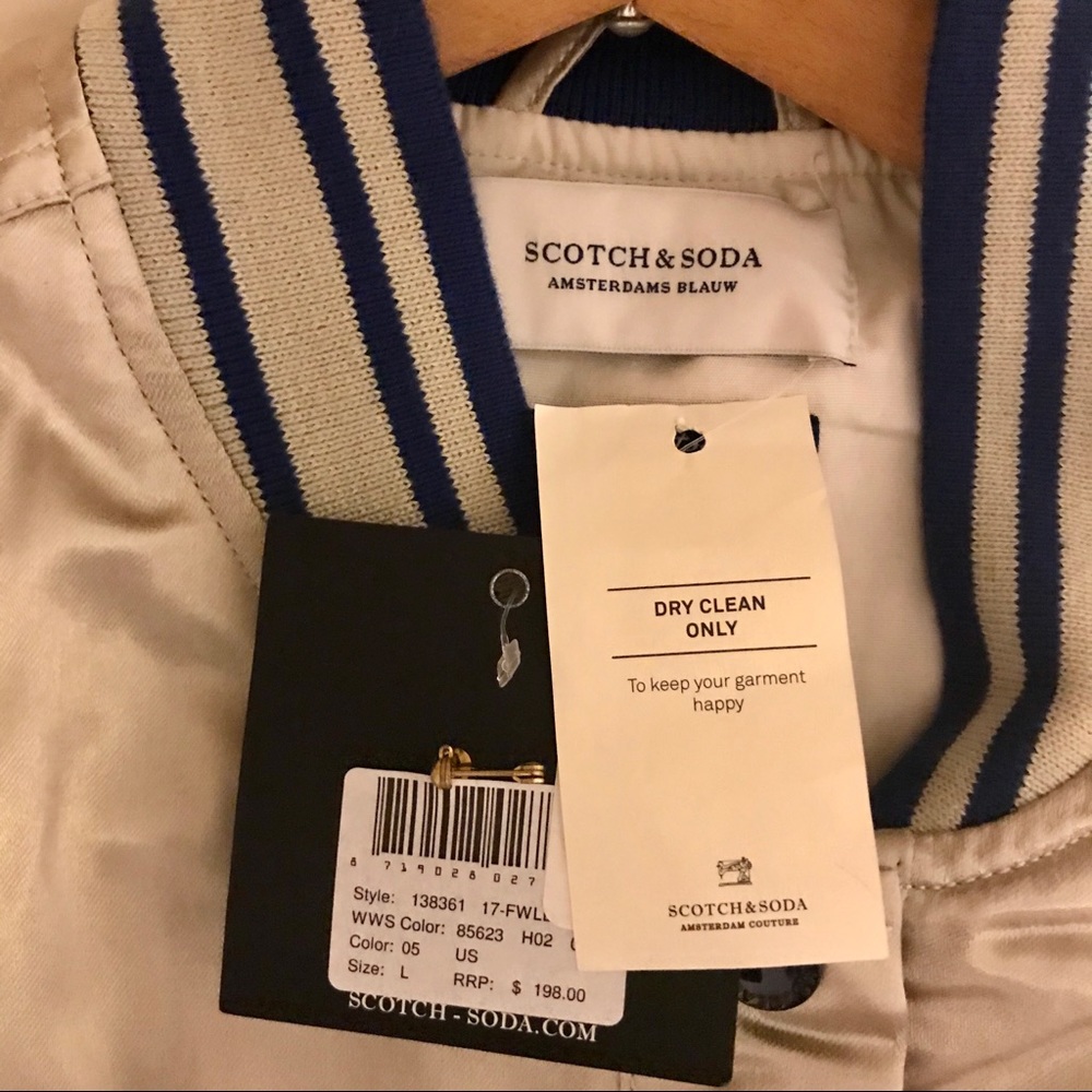 SOLD ON MERCARI!!! Scotch and Soda satin varsity - Picture 8 of 14
